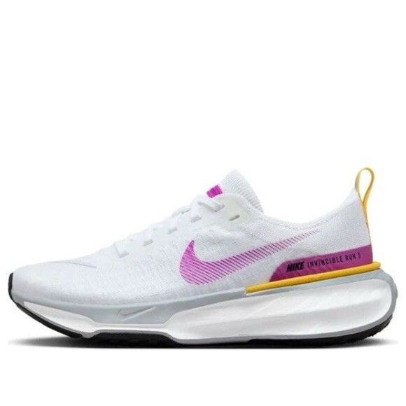 Size 8.5 Nike ZoomX Invincible Run FK 3 White Purple Womens Running DR2660-101 - Picture 1 of 8